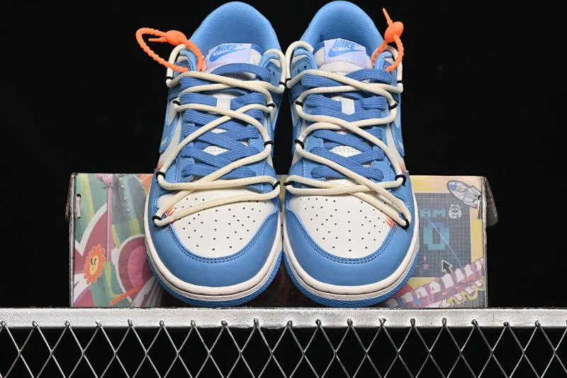 All categories Nk SB Dunk series Nk SB Dunk Low low-top sneakers Nike SB Dunk Low white and blue strap low-top casual sneakers DV0833-113